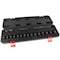 Milton 3/8 in. Drive Shallow 6-Point Impact Socket Set, 6-20mm, Steel Coated Black Oxide Finish 18-Piece 1300-SS-01 - alternate 2